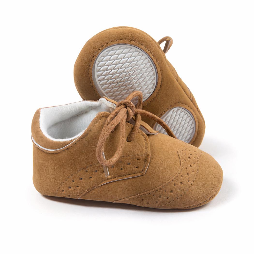 Mocassins à lacets et semelle souple pour bébé garçon