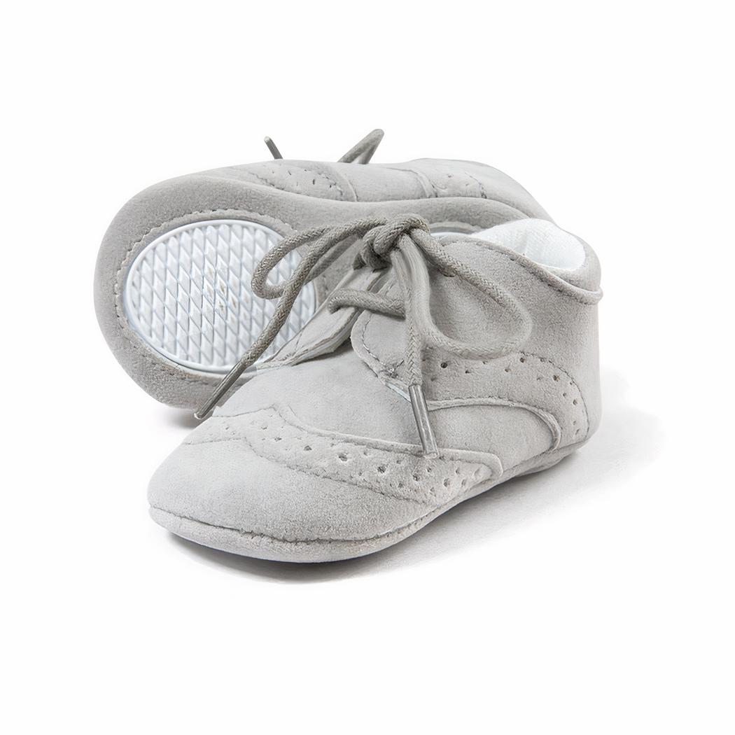 Mocassins à lacets et semelle souple pour bébé garçon