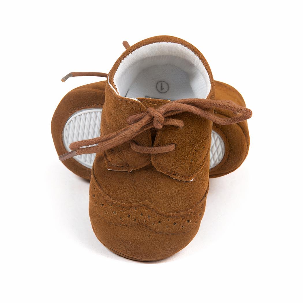 Mocassins à lacets et semelle souple pour bébé garçon
