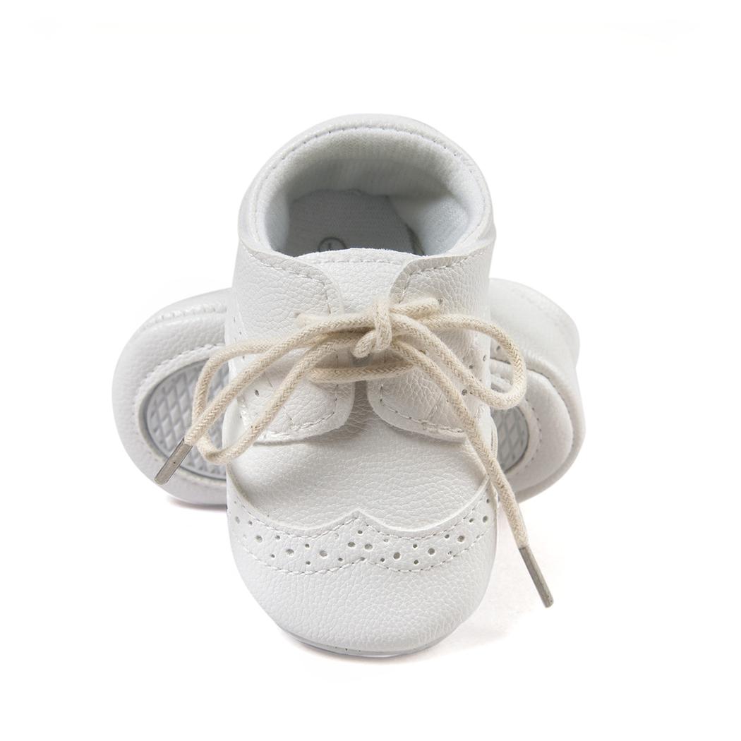 Mocassins à lacets et semelle souple pour bébé garçon