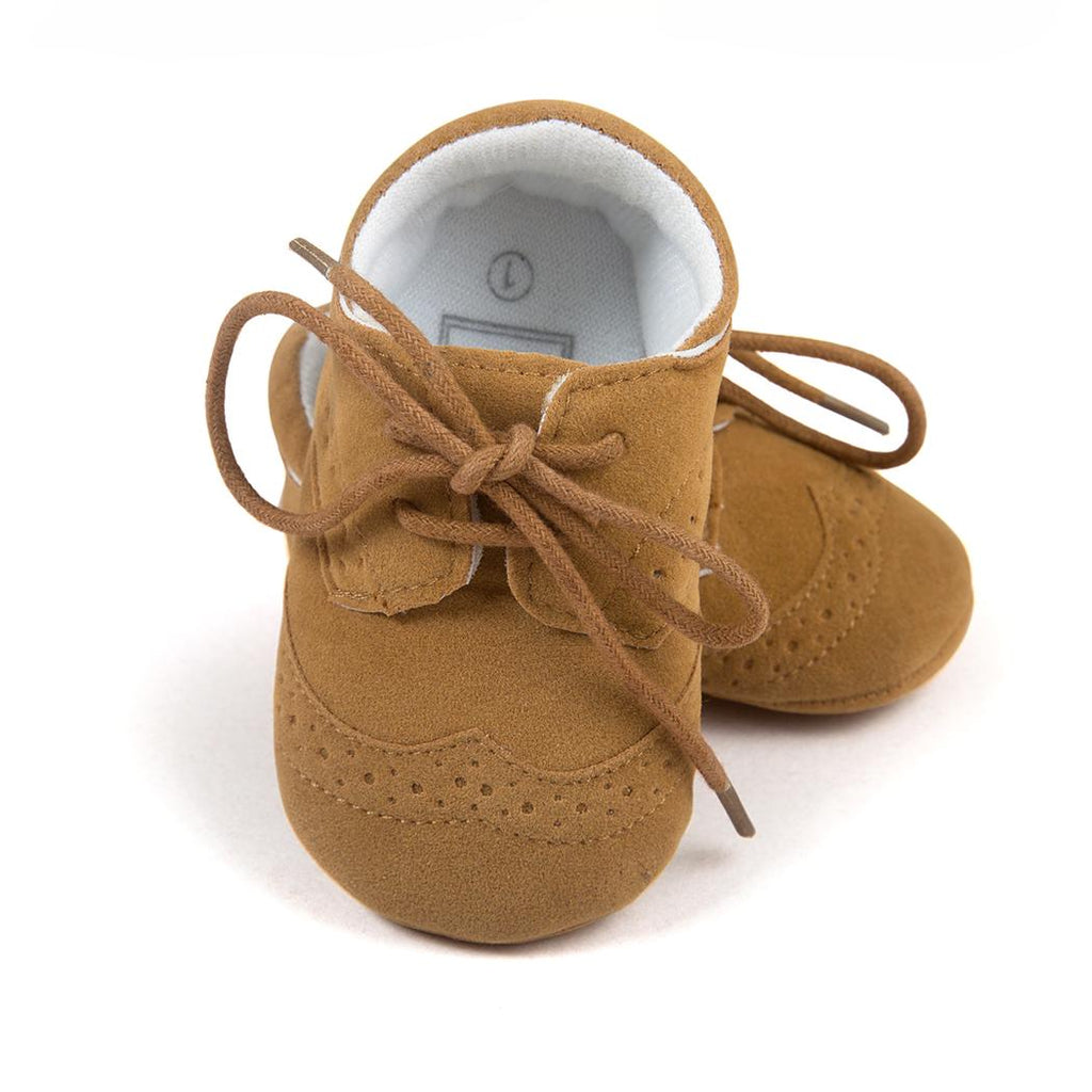Mocassins à lacets et semelle souple pour bébé garçon