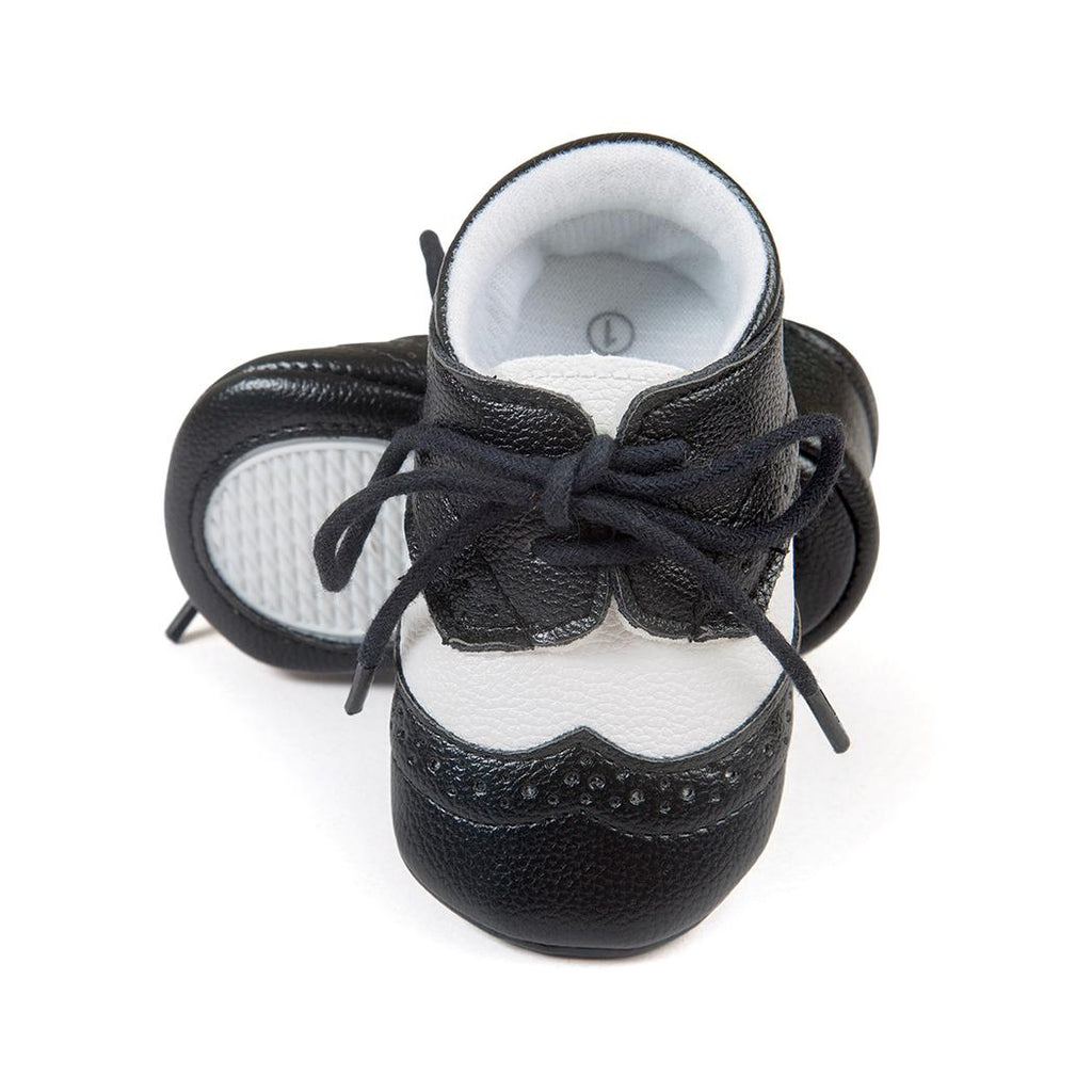 Mocassins à lacets et semelle souple pour bébé garçon