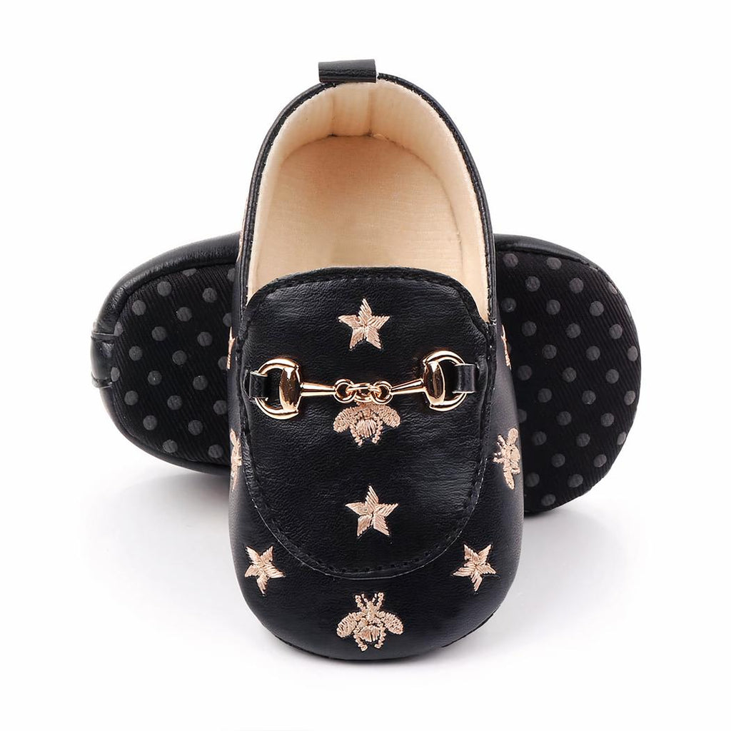 Mocassins à motif étoile pour bébé fille