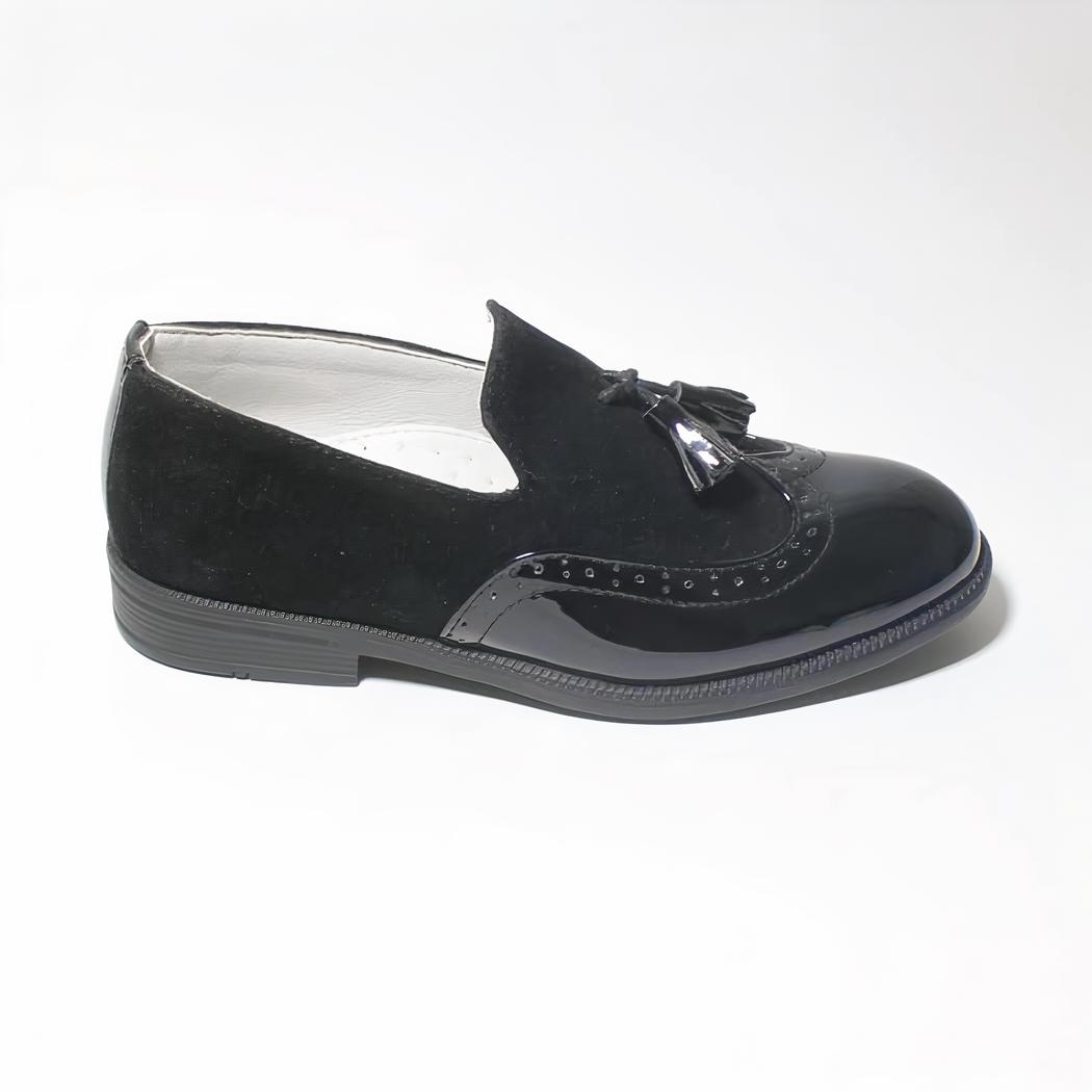 Mocassins en cuir à pampilles pour garçons
