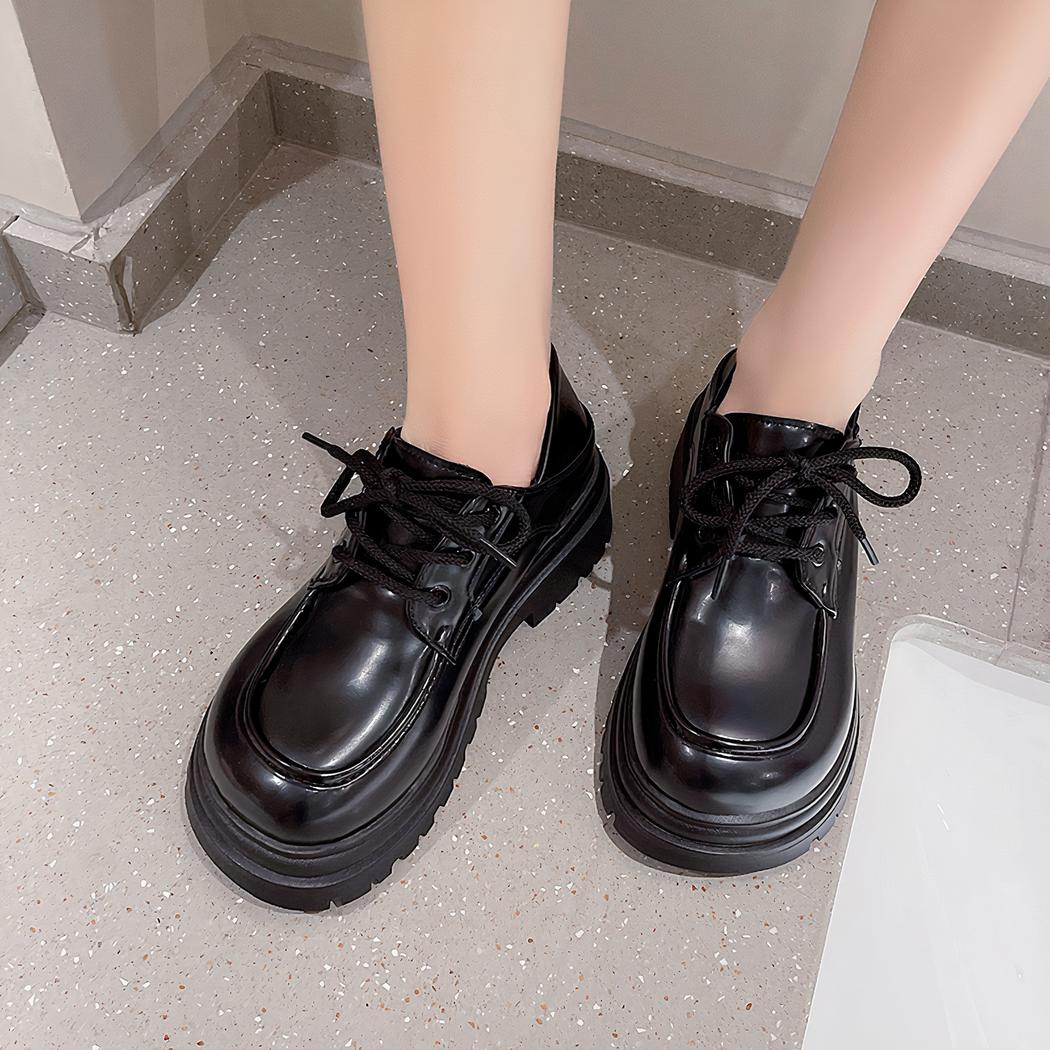 Mocassins à plateforme à lacets pour femmes