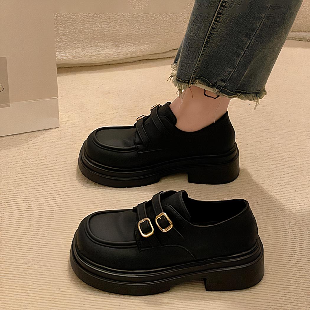 Mocassins à plateforme avec sangles pour femme