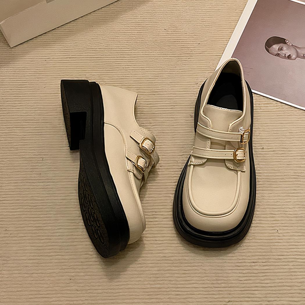 Mocassins à plateforme avec sangles pour femme