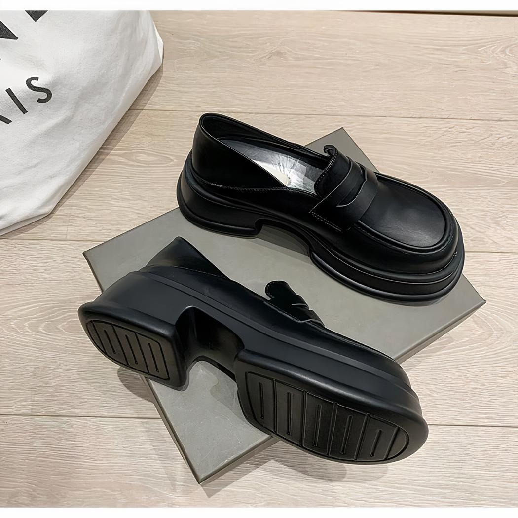 Mocassins à plateforme style écolière pour femmes