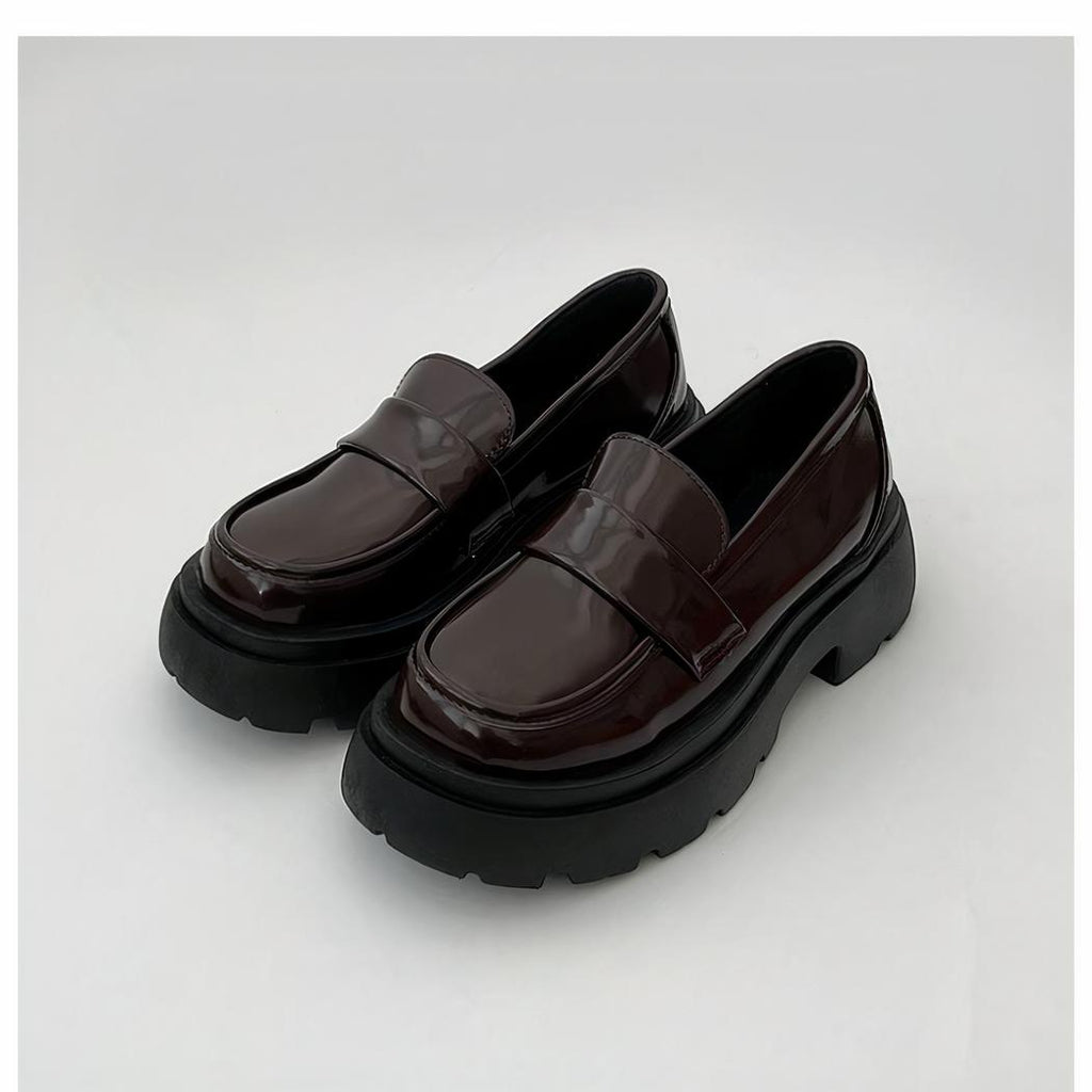 Mocassins à plateforme vernis pour femmes