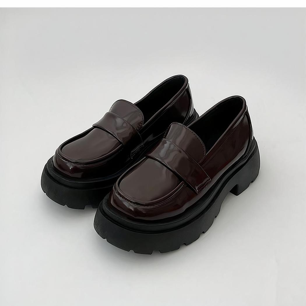 Mocassins à plateforme vernis pour femmes