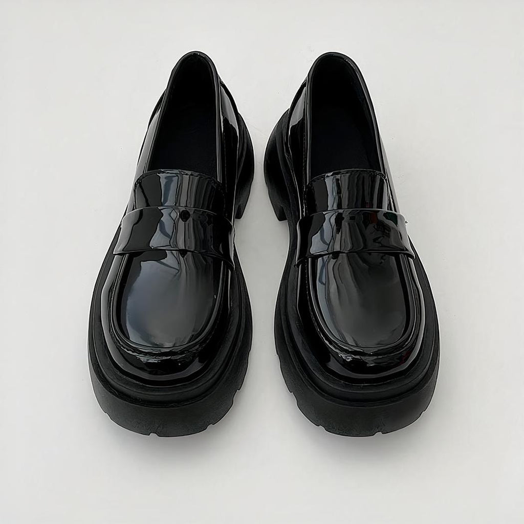 Mocassins à plateforme vernis pour femmes