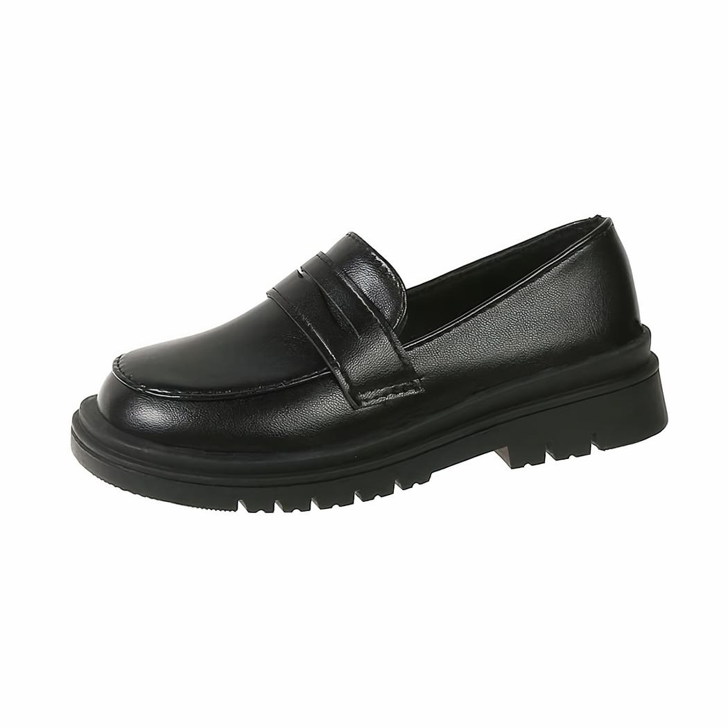 Mocassins en cuir de style britannique pour garçons