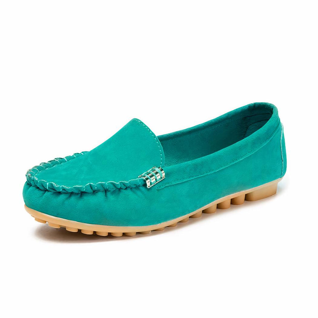 Mocassins à semelles souples en daim