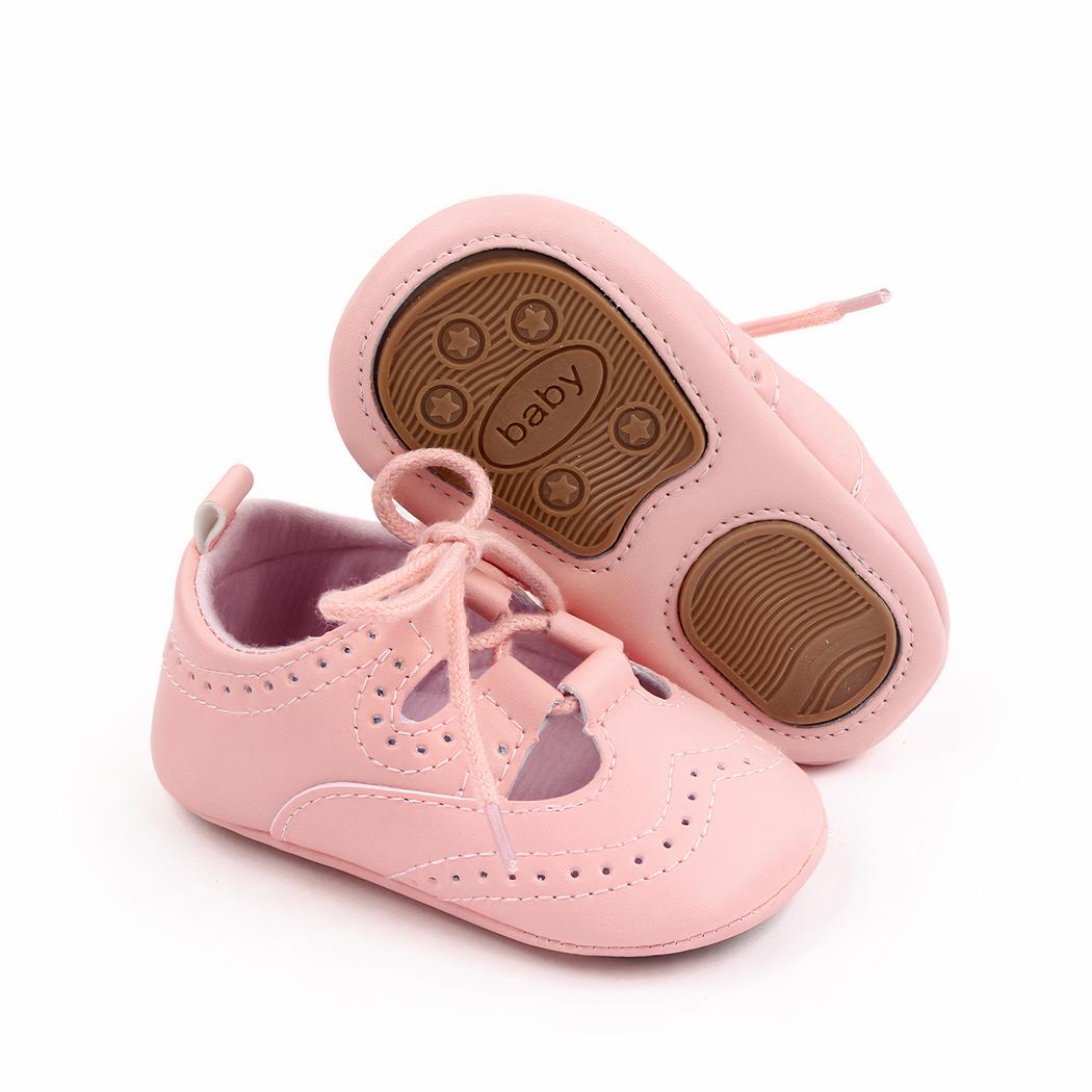 Mocassins ajourés à lacets style baskets pour bébé fille