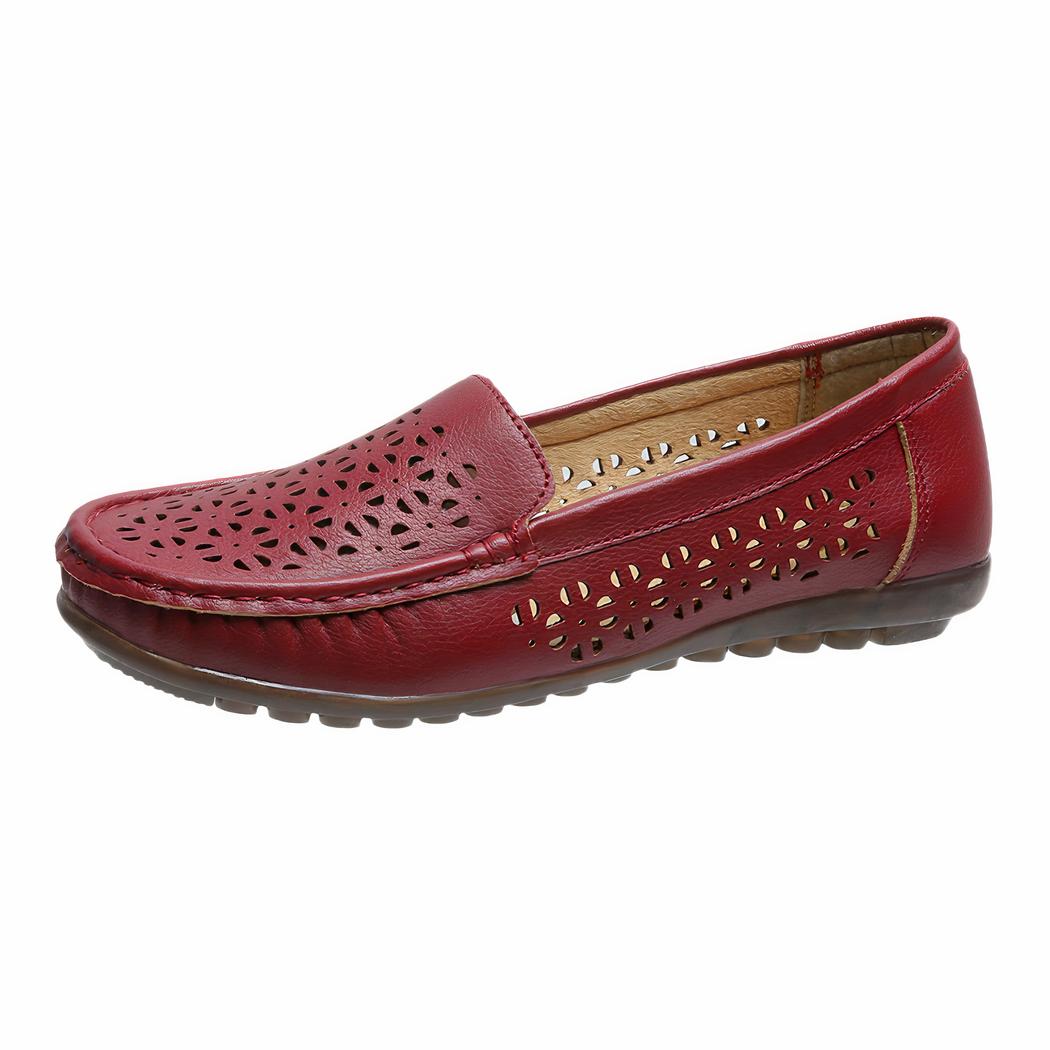 Mocassins ajourés à semelles souples pour femmes
