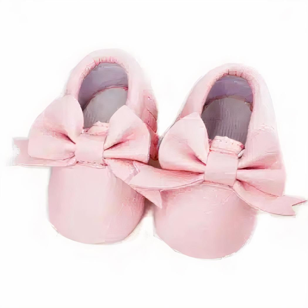 Mocassins avec nœud papillon pour nouveau-né