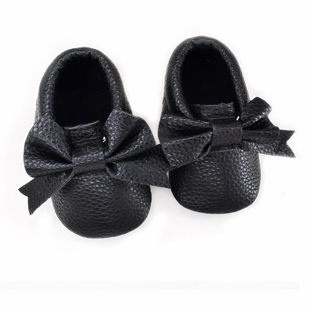 Mocassins avec nœud papillon pour nouveau-né