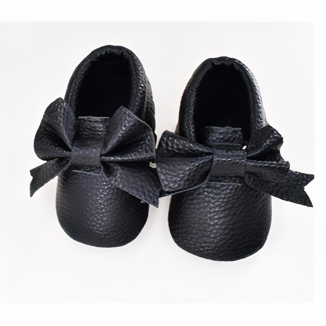 Mocassins avec nœud papillon pour nouveau-né