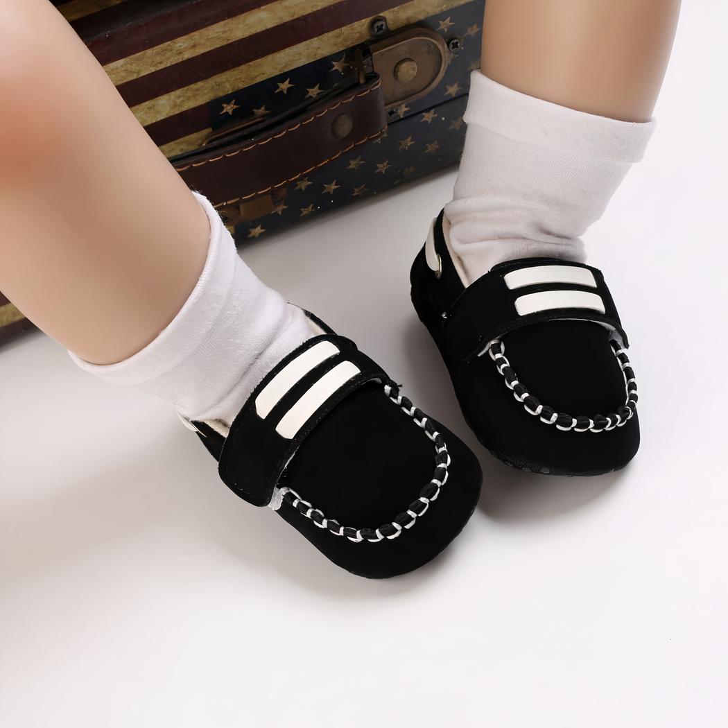Mocassins bateau avec fermeture velcro pour bébé