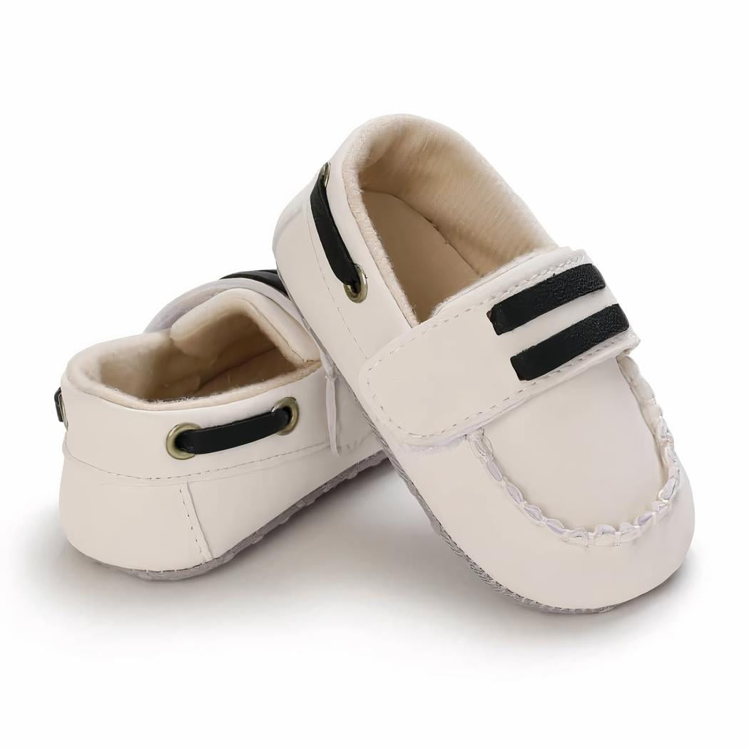 Mocassins bateau avec fermeture velcro pour bébé
