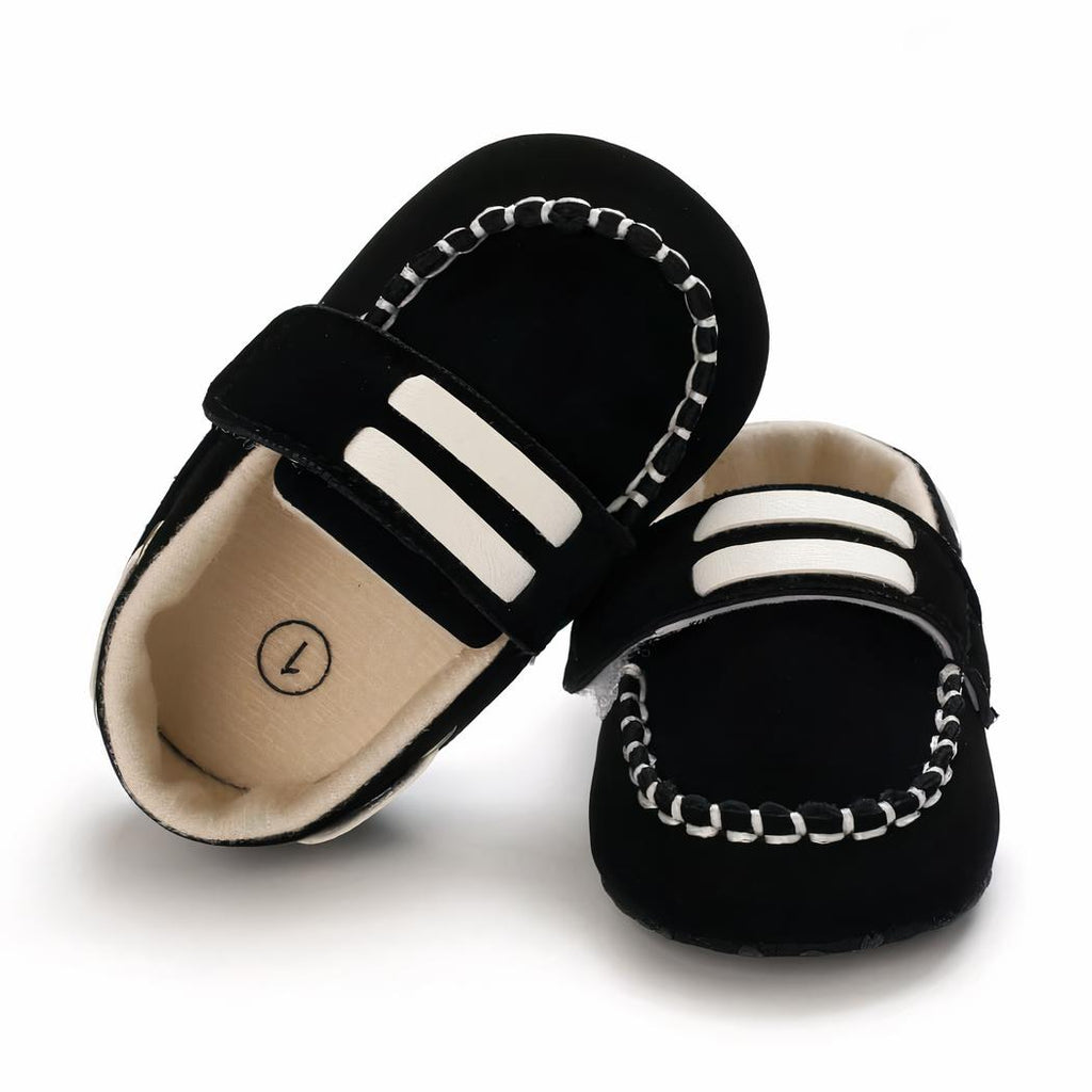 Mocassins bateau avec fermeture velcro pour bébé