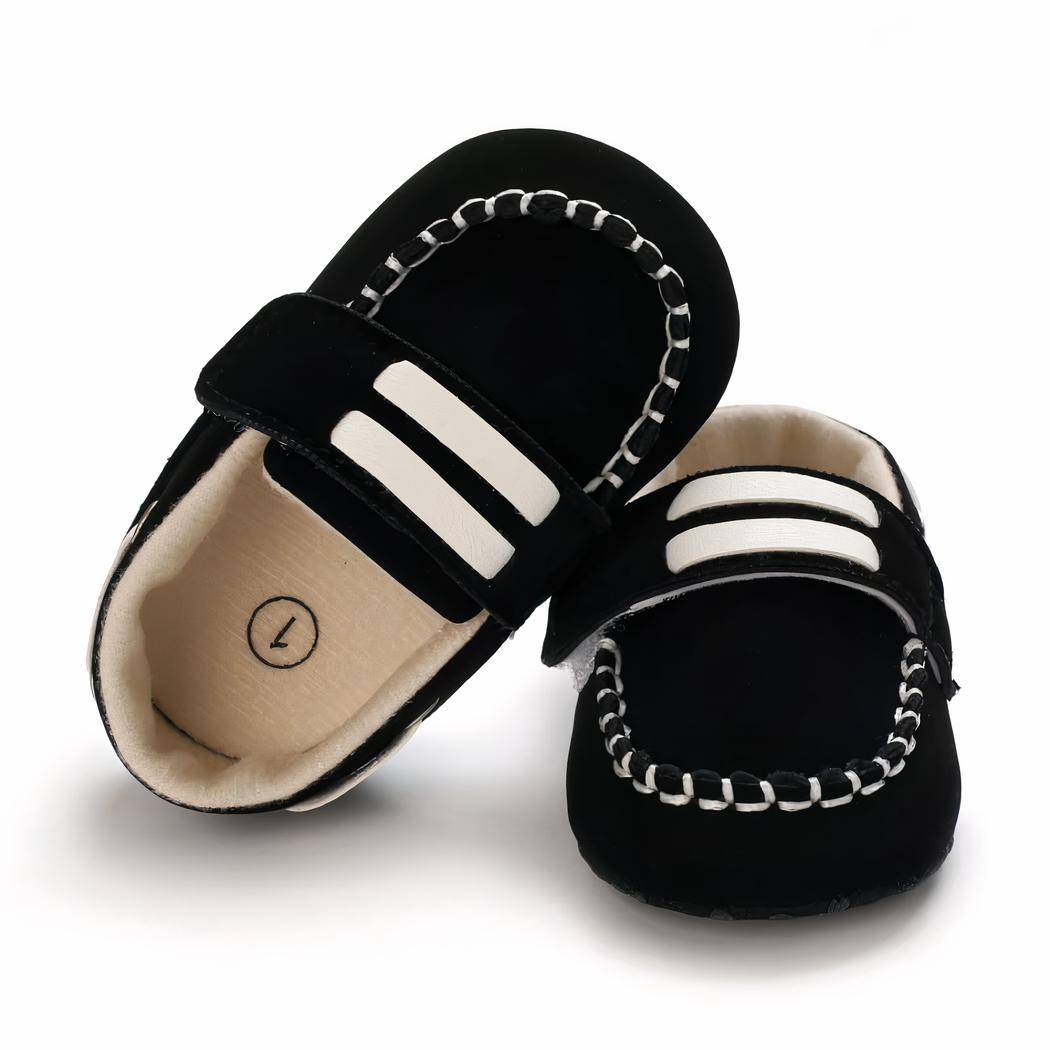 Mocassins bateau avec fermeture velcro pour bébé