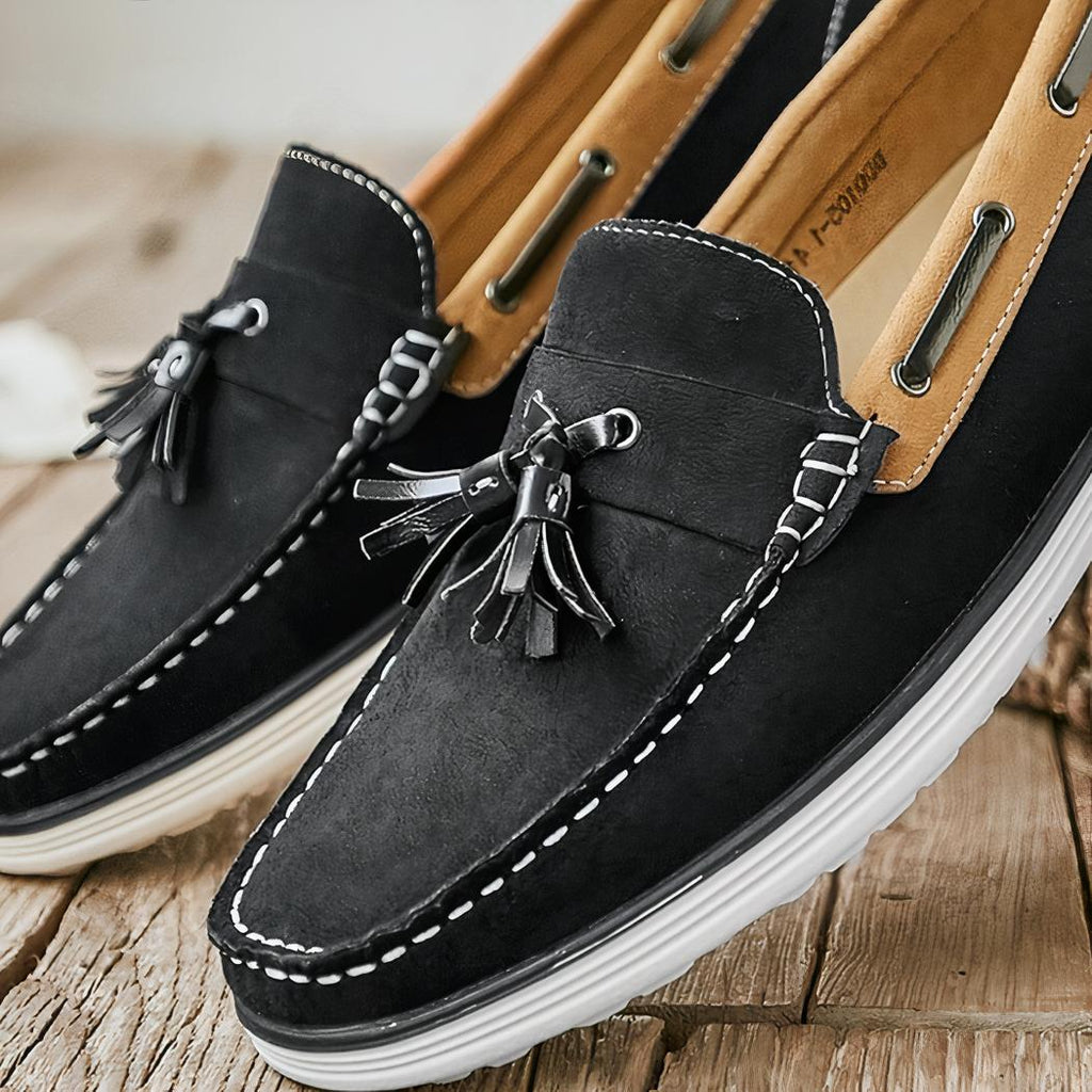 Mocassins à gland type bateau pour homme