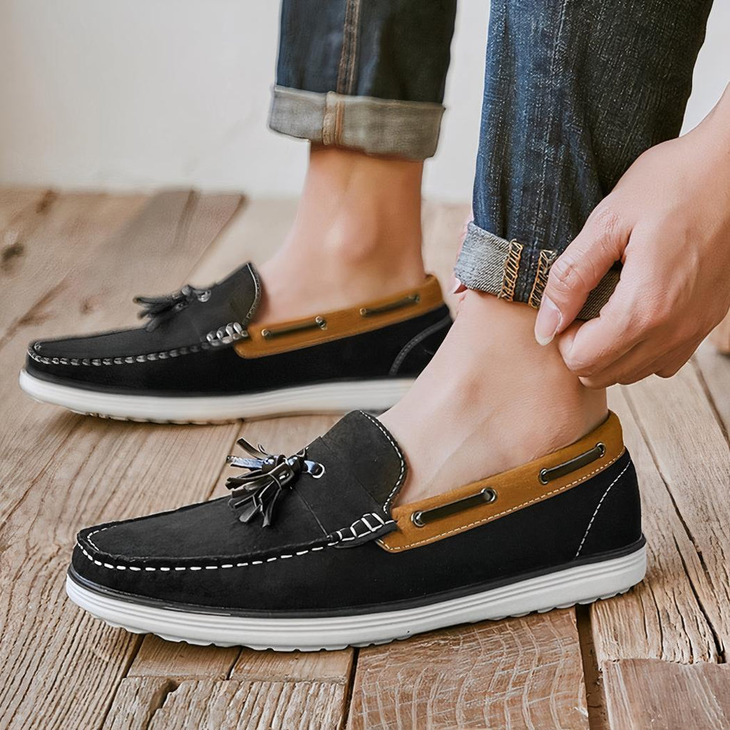 Mocassins à gland type bateau pour homme