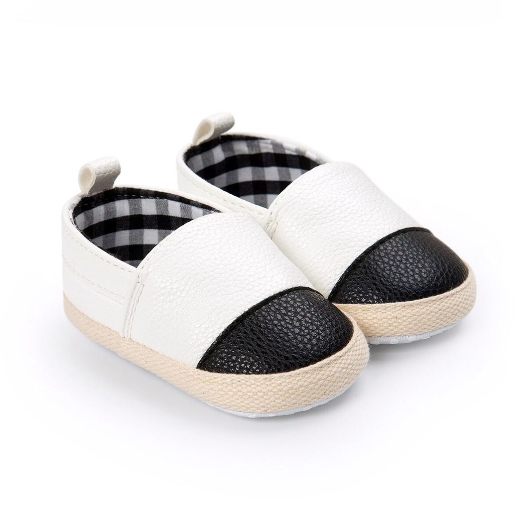 Mocassins bicolores brillants à enfiler pour bébé fille