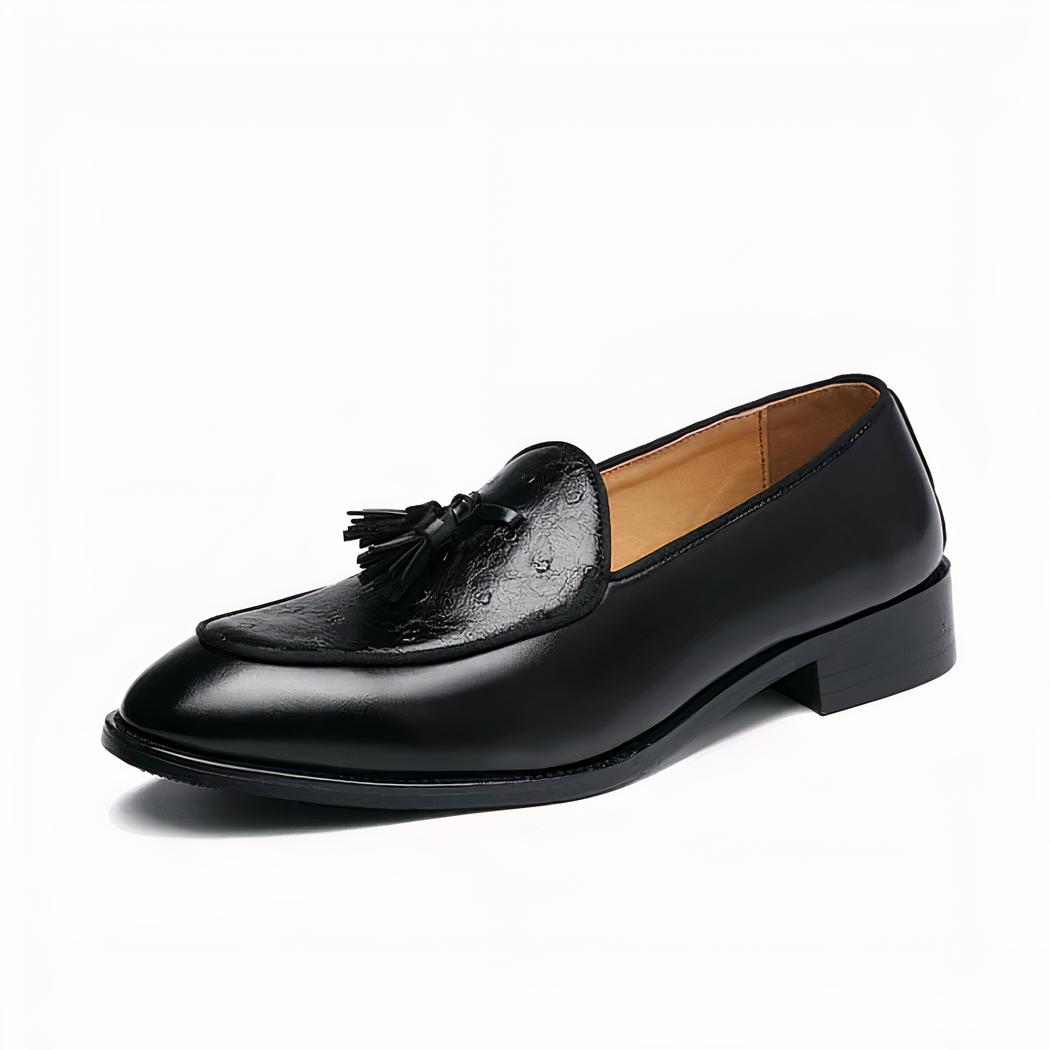 Mocassins chics en cuir à gland pour hommes