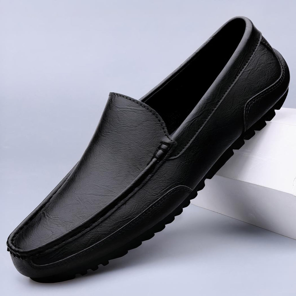 Mocassins classiques en cuir véritable respirants