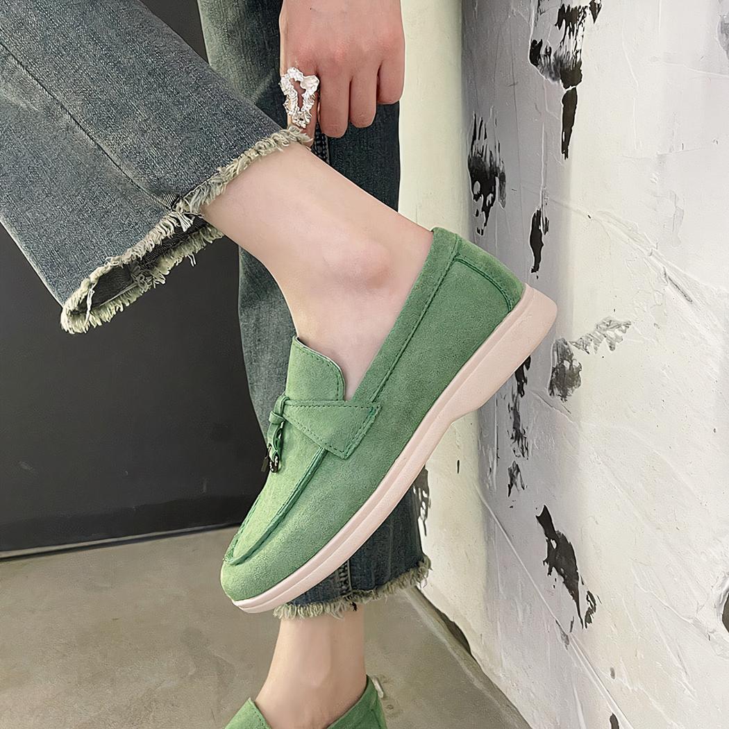 Mocassins classiques à glands et en daim pour femmes