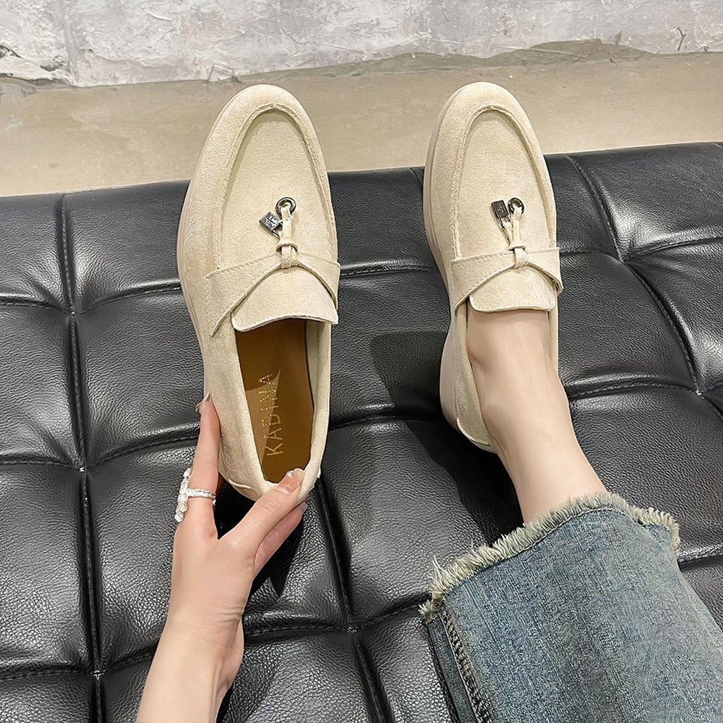 Mocassins classiques à glands et en daim pour femmes