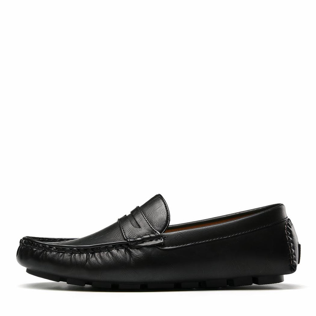 Mocassins confortable pour hommes en cuir synthétique