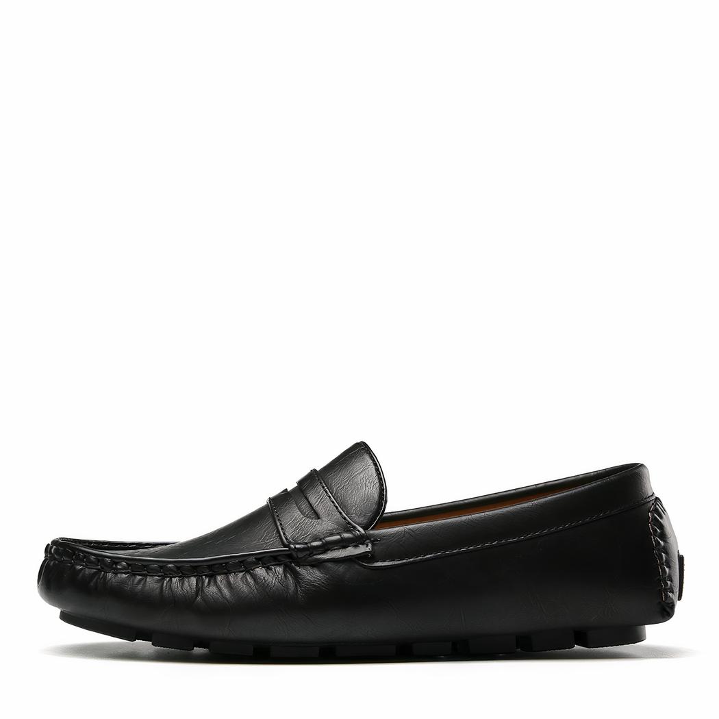 Mocassins confortable pour hommes en cuir synthétique