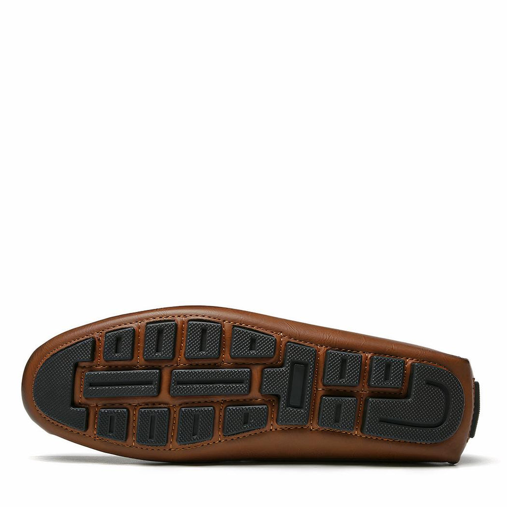 Mocassins confortable pour hommes en cuir synthétique