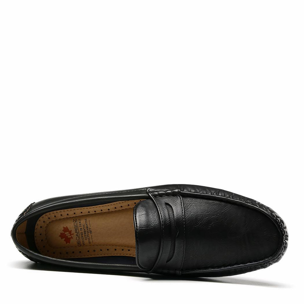 Mocassins confortable pour hommes en cuir synthétique
