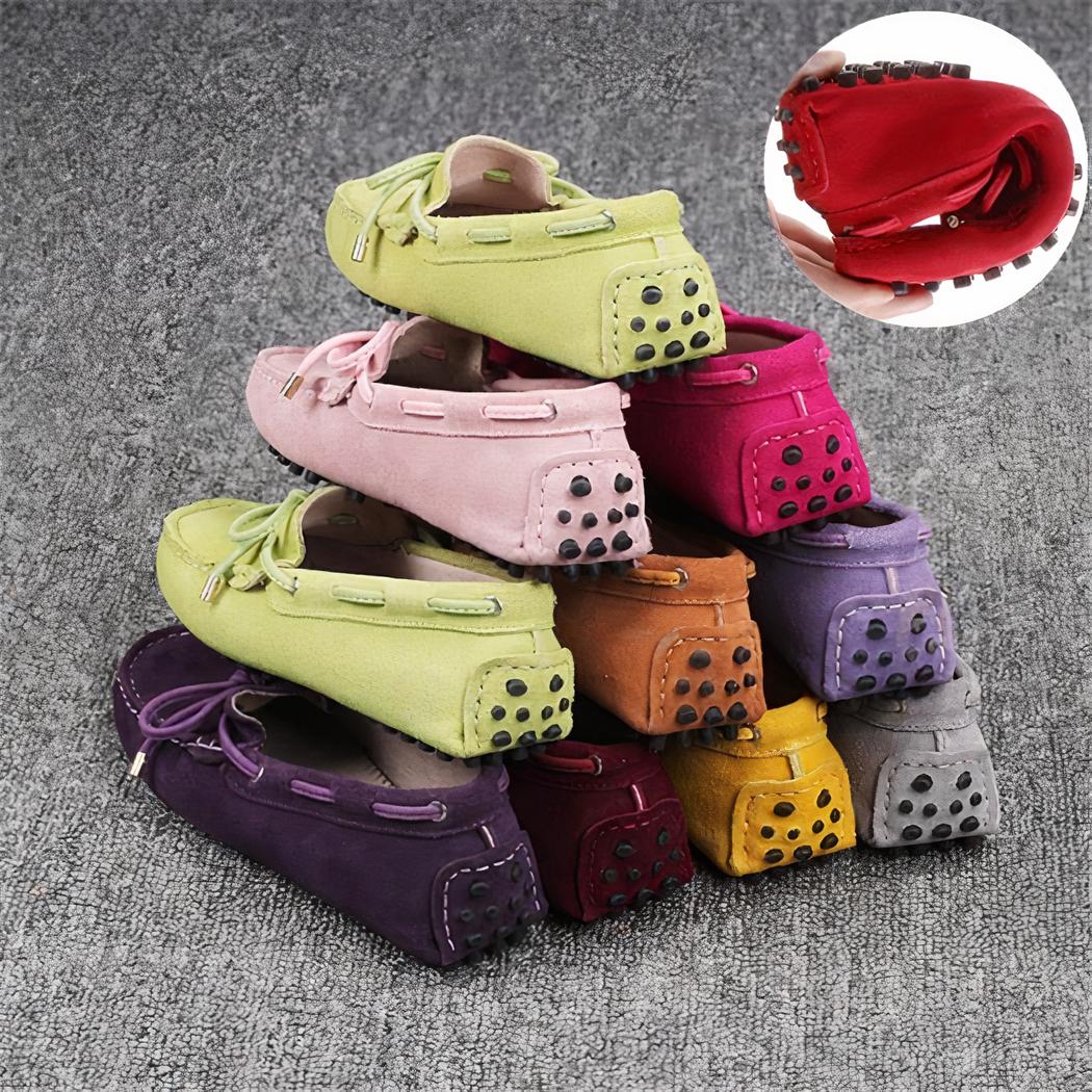 Mocassins confortables à crampons pour femme