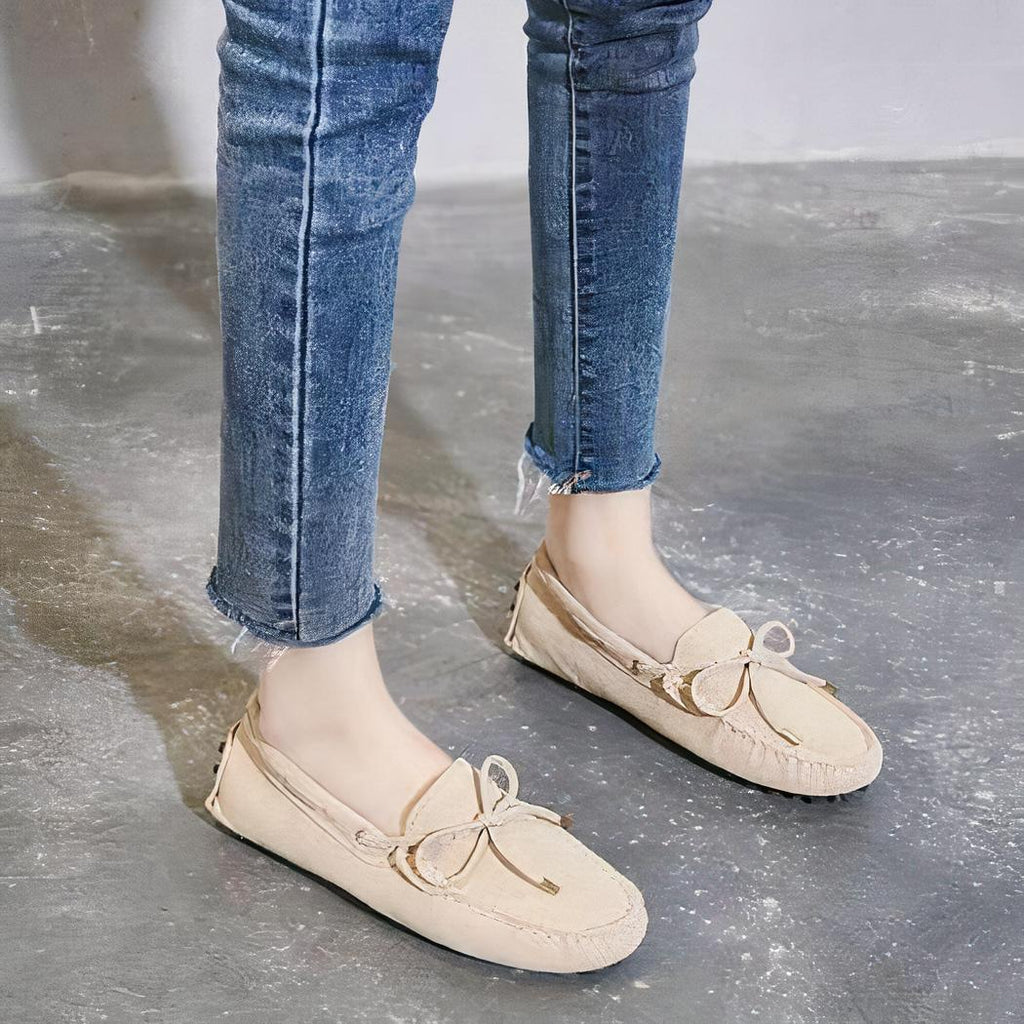 Mocassins confortables à crampons pour femme