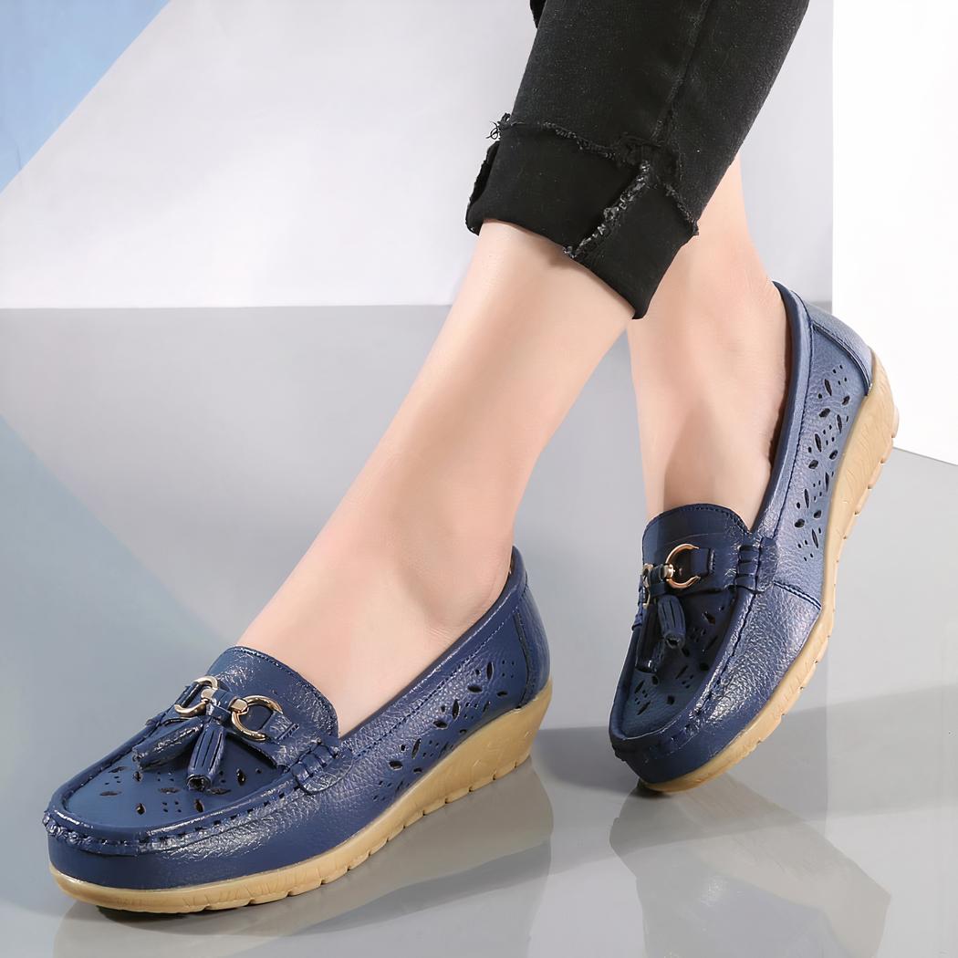 Mocassins d'été ajourés pour femme
