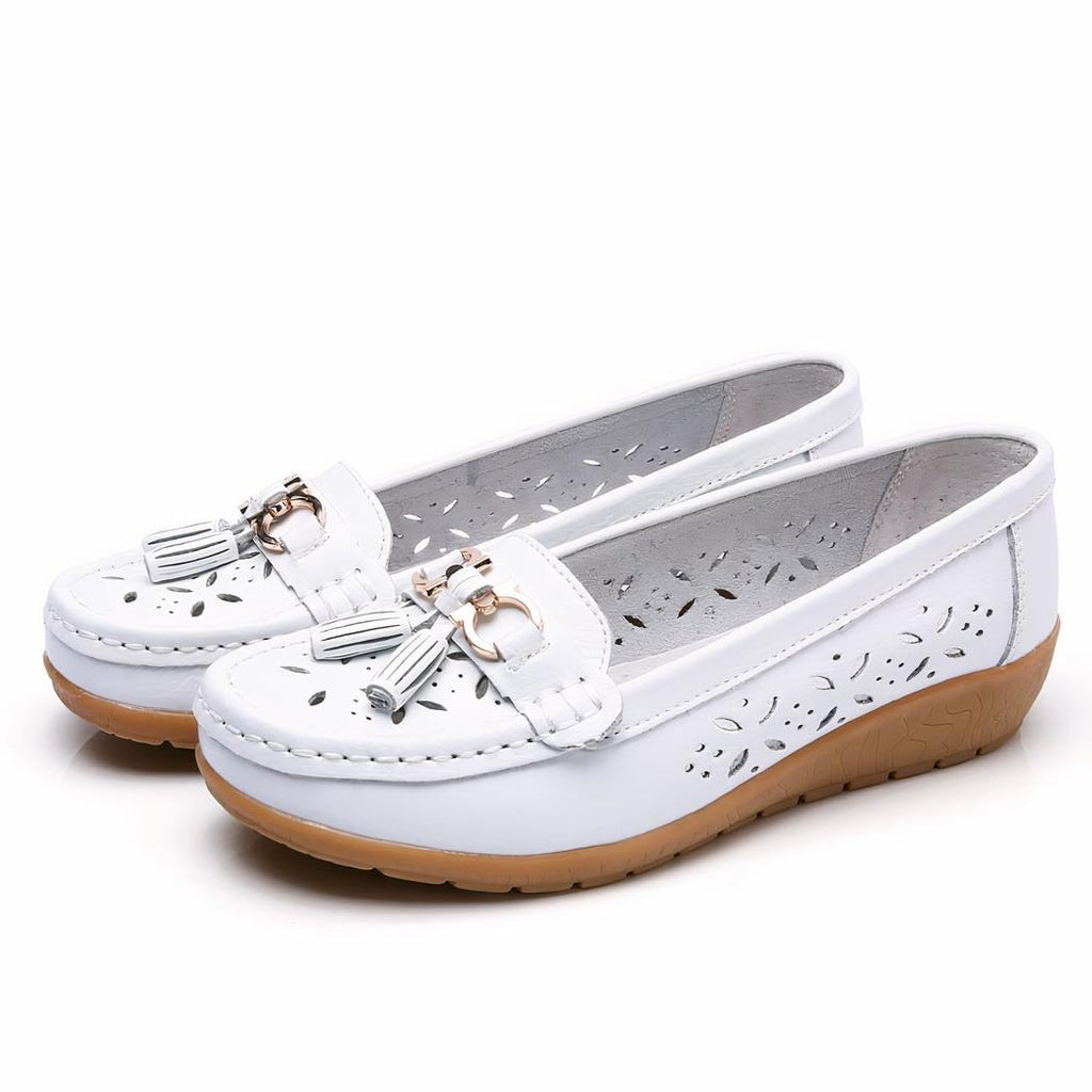 Mocassins d'été ajourés pour femme