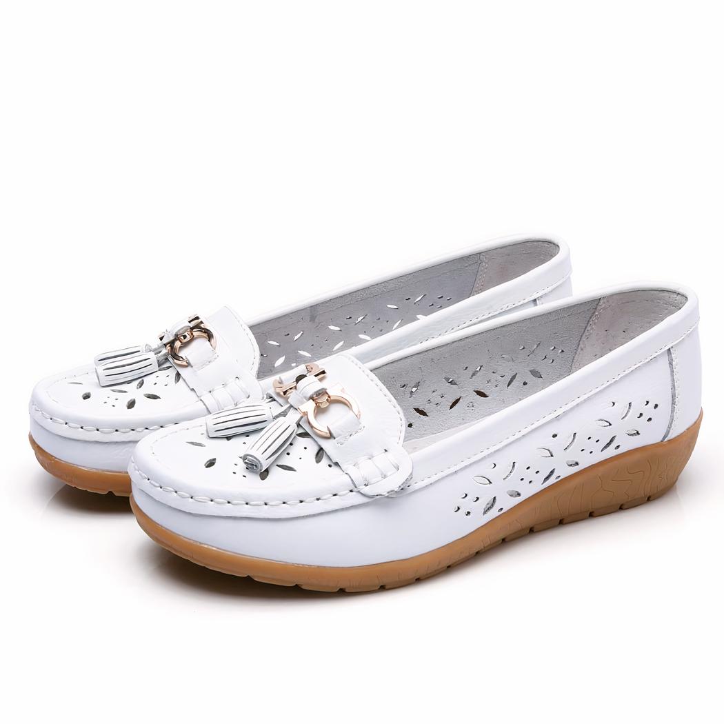 Mocassins d'été ajourés pour femme