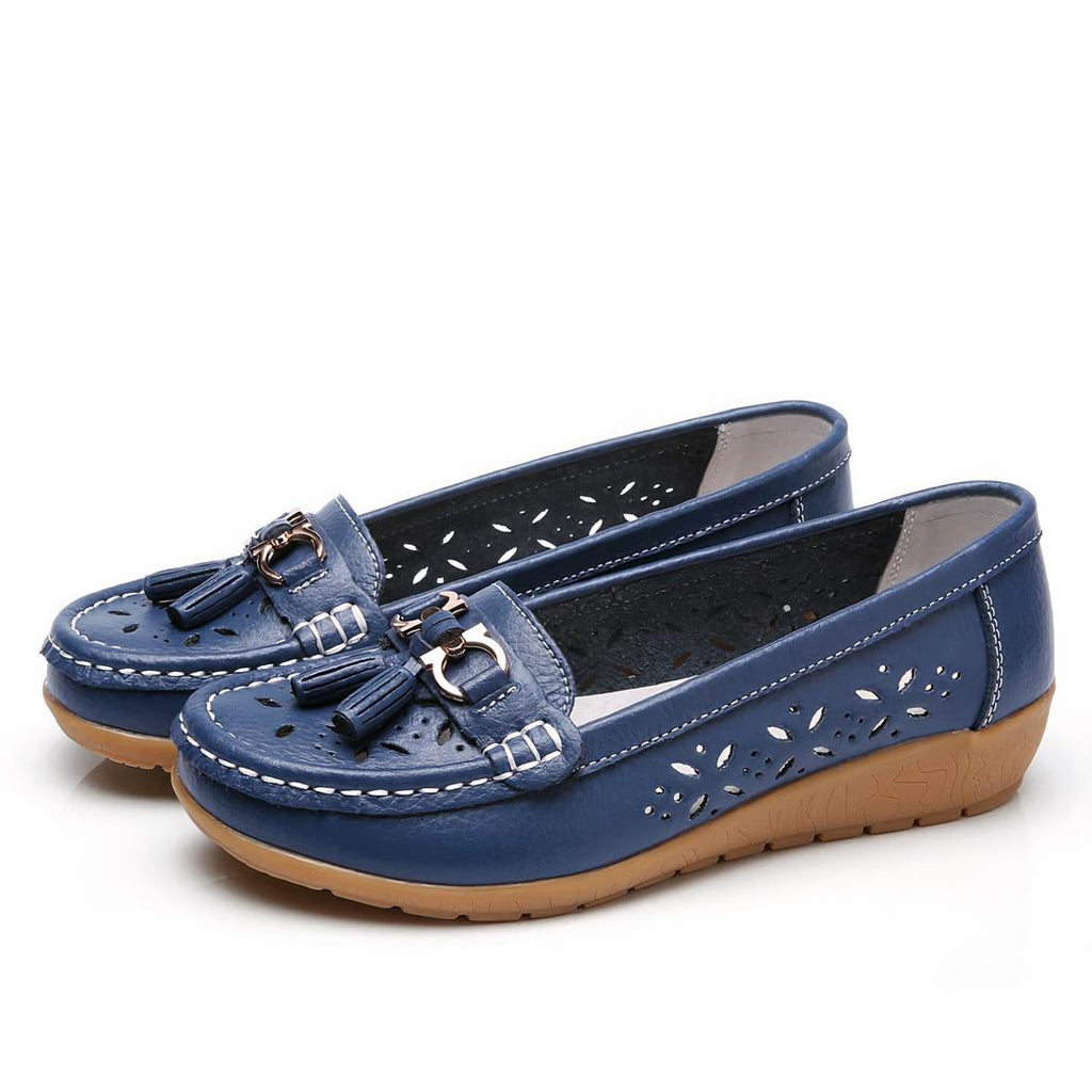 Mocassins d'été ajourés pour femme
