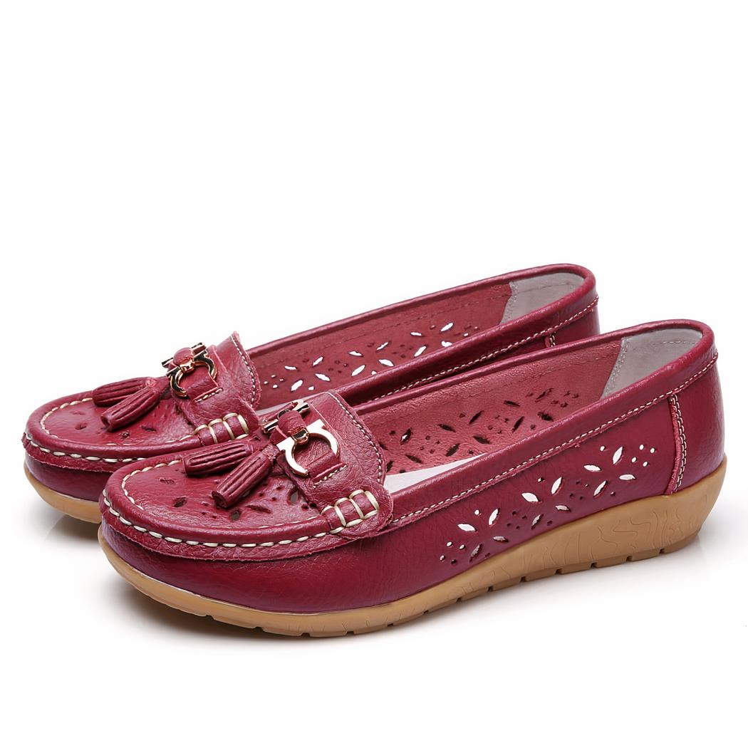 Mocassins d'été ajourés pour femme