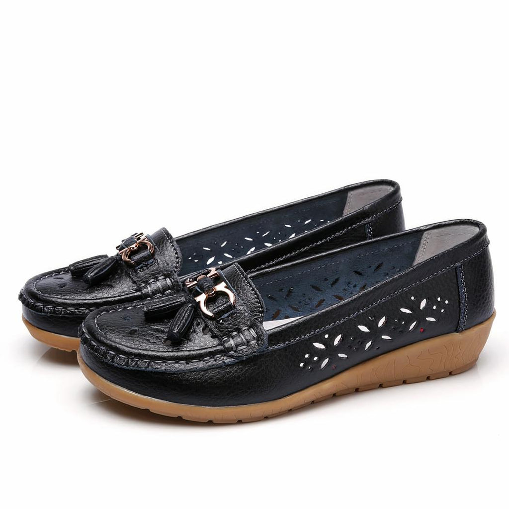 Mocassins d'été ajourés pour femme