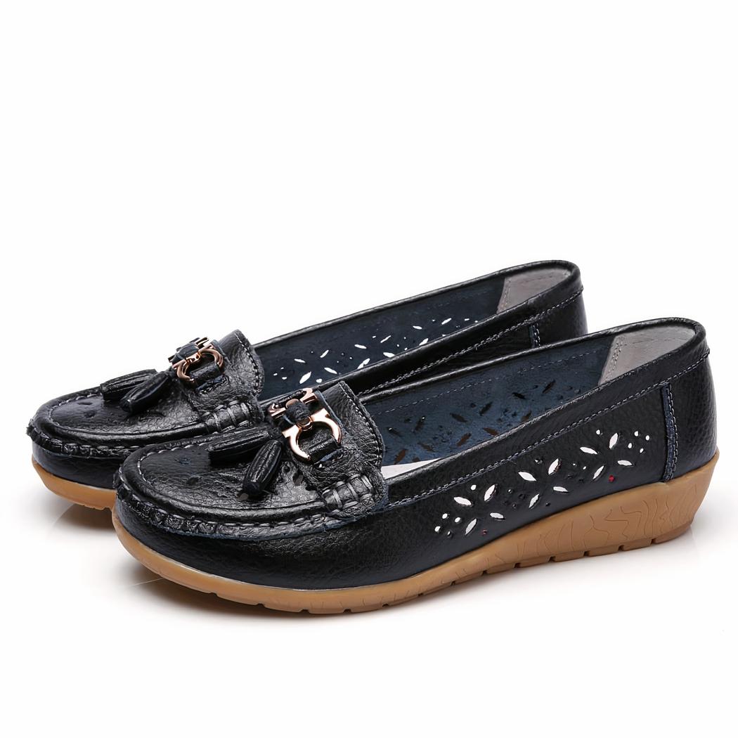 Mocassins d'été ajourés pour femme
