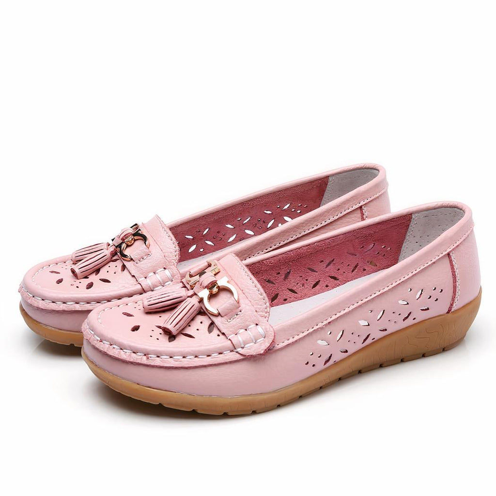 Mocassins d'été ajourés pour femme