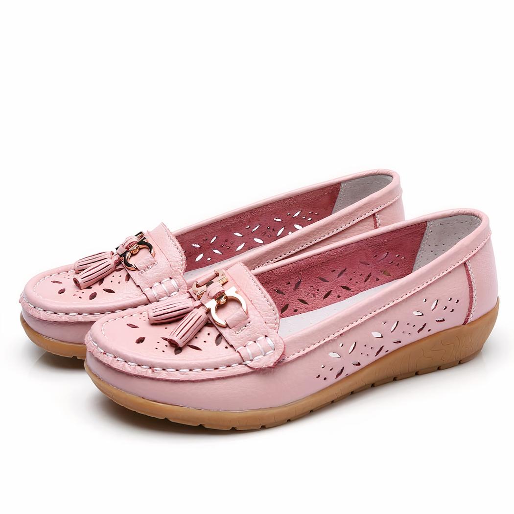 Mocassins d'été ajourés pour femme