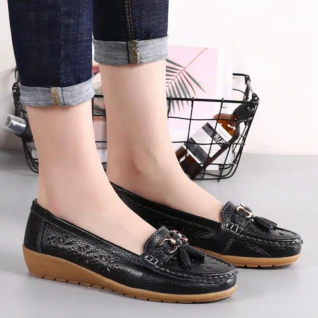 Mocassins d'été ajourés pour femme