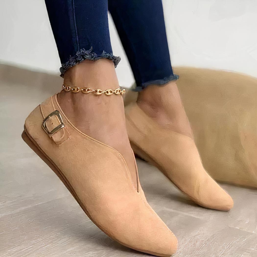 Mocassins d'été en daim synthétique pour femmes
